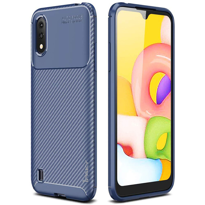 

TPU чехол iPaky Kaisy Series для Samsung Galaxy A01, Синий