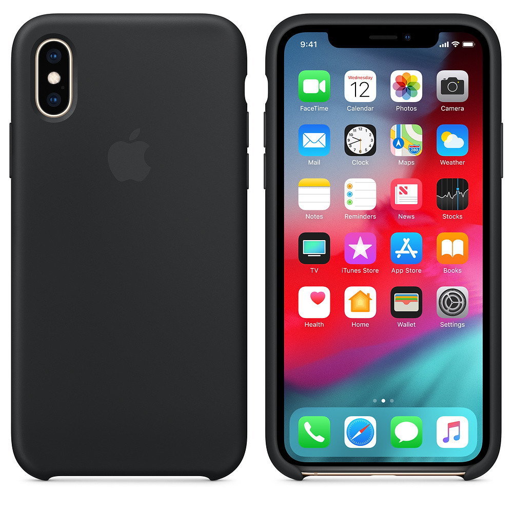 

Чехол Gama Silicone Case для iPhone XS черный