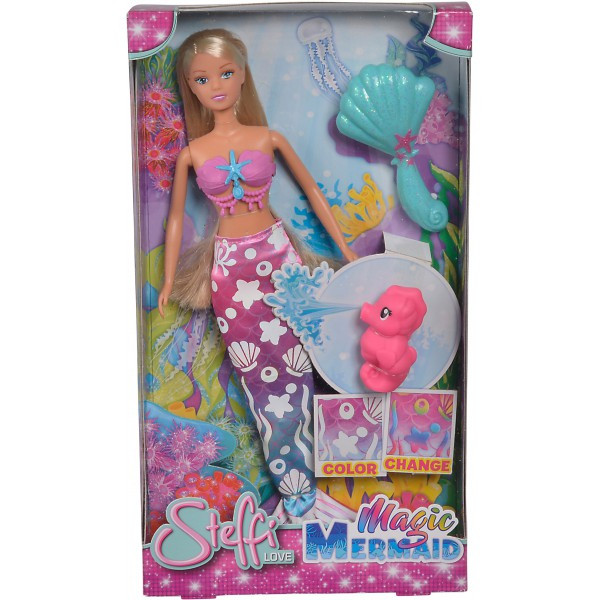 Кукла Штеффи Simba Волшебная русалка с изменением цвета и аксессуарами