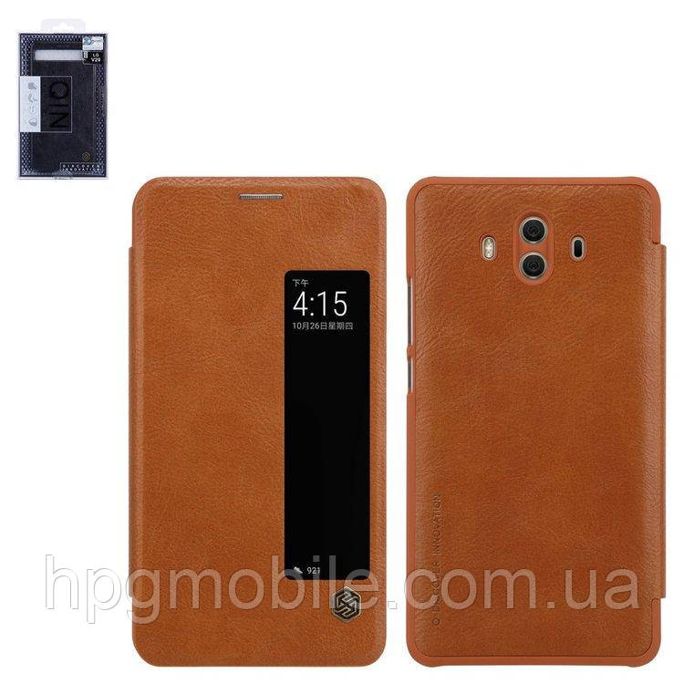 

Чехол для Huawei Mate 10 (ALP-L09) - Nillkin Qin leather case, книжка, пластик, PU кожа Коричневый