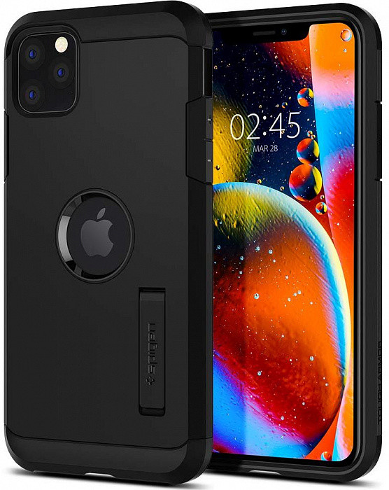 

Чехол Spigen для iPhone 11 Pro Max Tough Armor, Black (075CS27142)