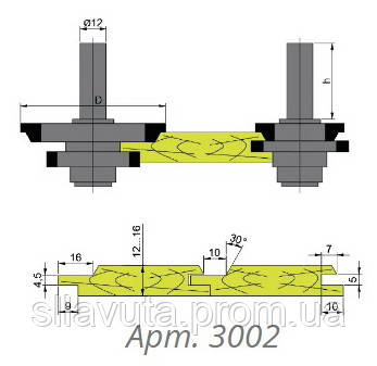 

Фрезы для изготовления вагонки d12 (Арт.3002)