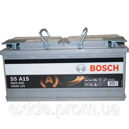 

Автомобильный аккумулятор Bosch 6СТ-105 (S5 A15) AGM 0092S5A150