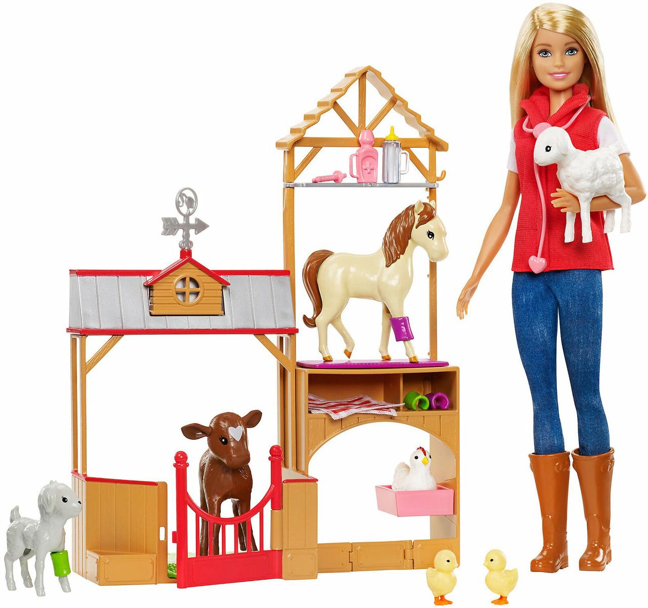 

Barbie Кукла Барби Сладкий фруктовый сад и ветеринарный набор GCK86 Club Chelsea Doll and Playset