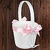 Свадебная корзинка для лепестков роз, светло-розовый цвет, 22*10,5*9,5 см (арт. 0797-14)