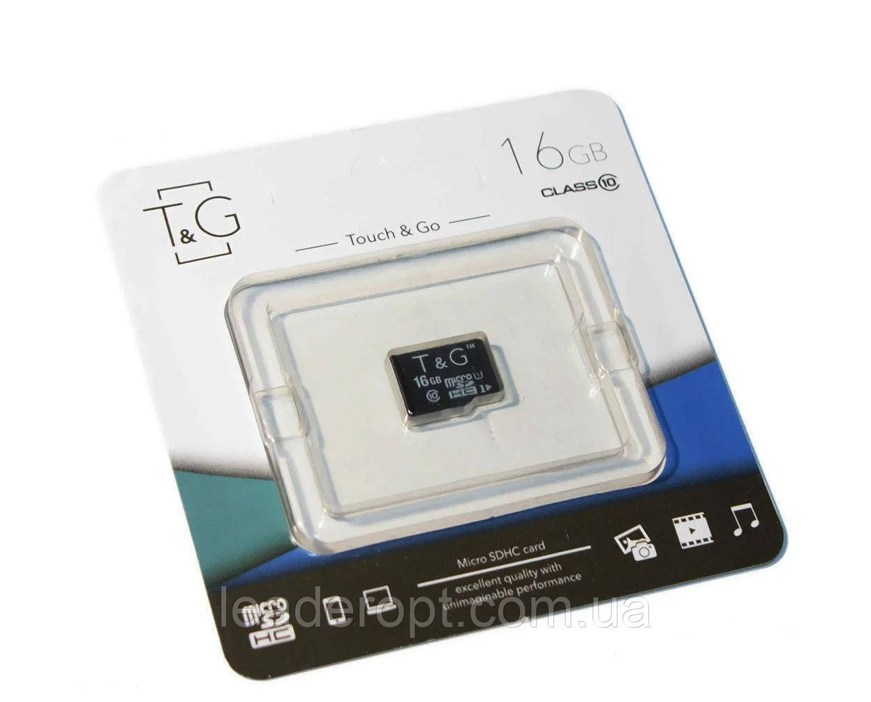 [ОПТ] Карта памяти micro SD T&G 16GB class 10 без адаптера