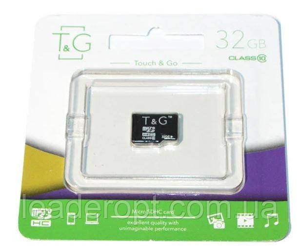 [ОПТ] Карта памяти micro SD T&G 32GB class 10 без адаптера