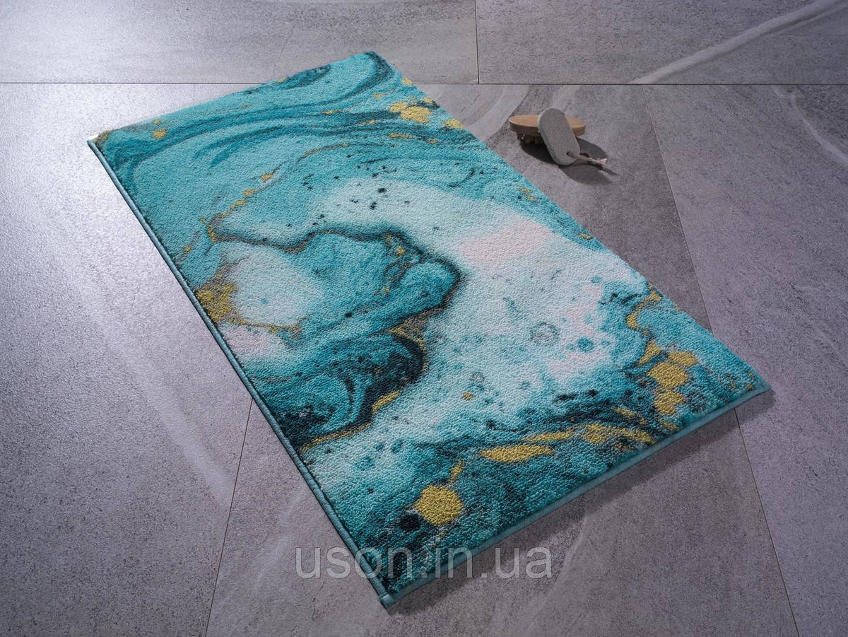 

Коврик для ванной Confetti Marbling turkuaz 57*100