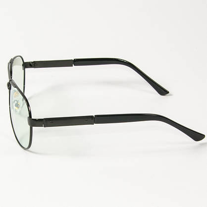 Іміджеві поляризаційні окуляри авіатори (арт. P9108-H/1) з чорною оправою, фото 2