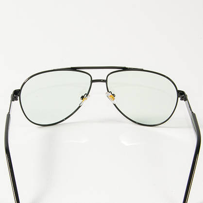 Іміджеві поляризаційні окуляри авіатори (арт. P9108-H/1) з чорною оправою, фото 3