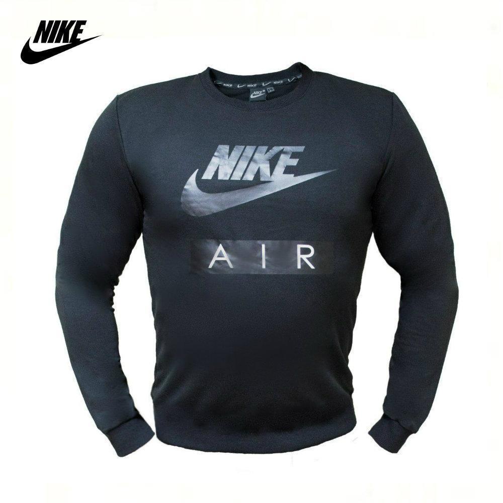 

Кофта мужская в стиле NIKE AIR черный. Свитшот. Реглан мужской