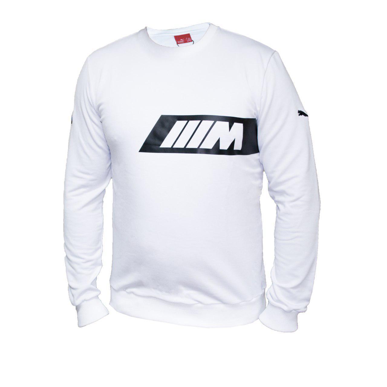 

Кофта мужская реплика PUMA BWM WHITE. Свитшот. Реглан мужской