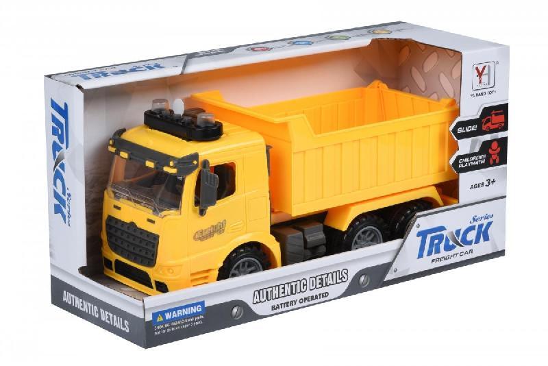 

Акция! Машинка инерционная Same Toy Truck Самосвал желтый со светом и звуком 98-611AUt-1 [Скидка 5%, при условии 100% предоплаты!]