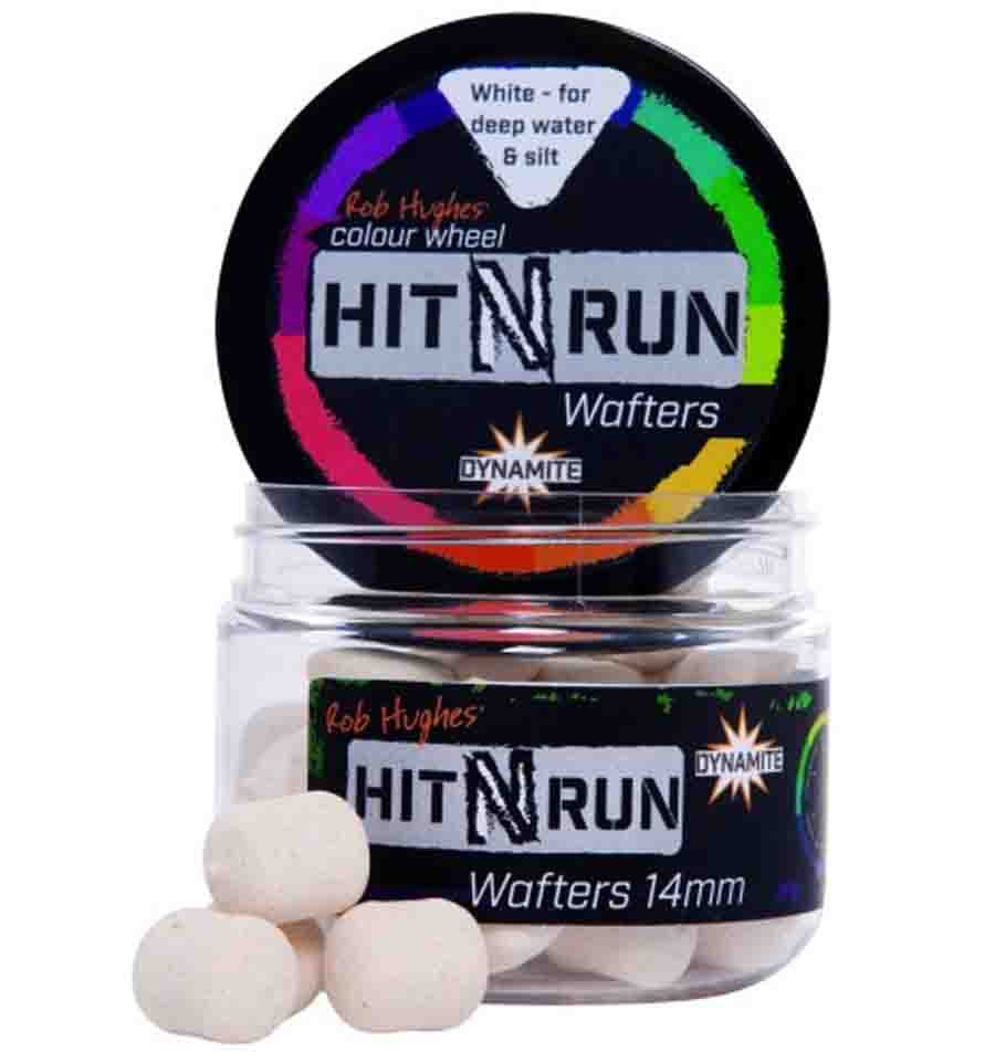 

Бойлы нейтральной плавучести Dynamite Baits Hit N Run wafters White 14,0 мм