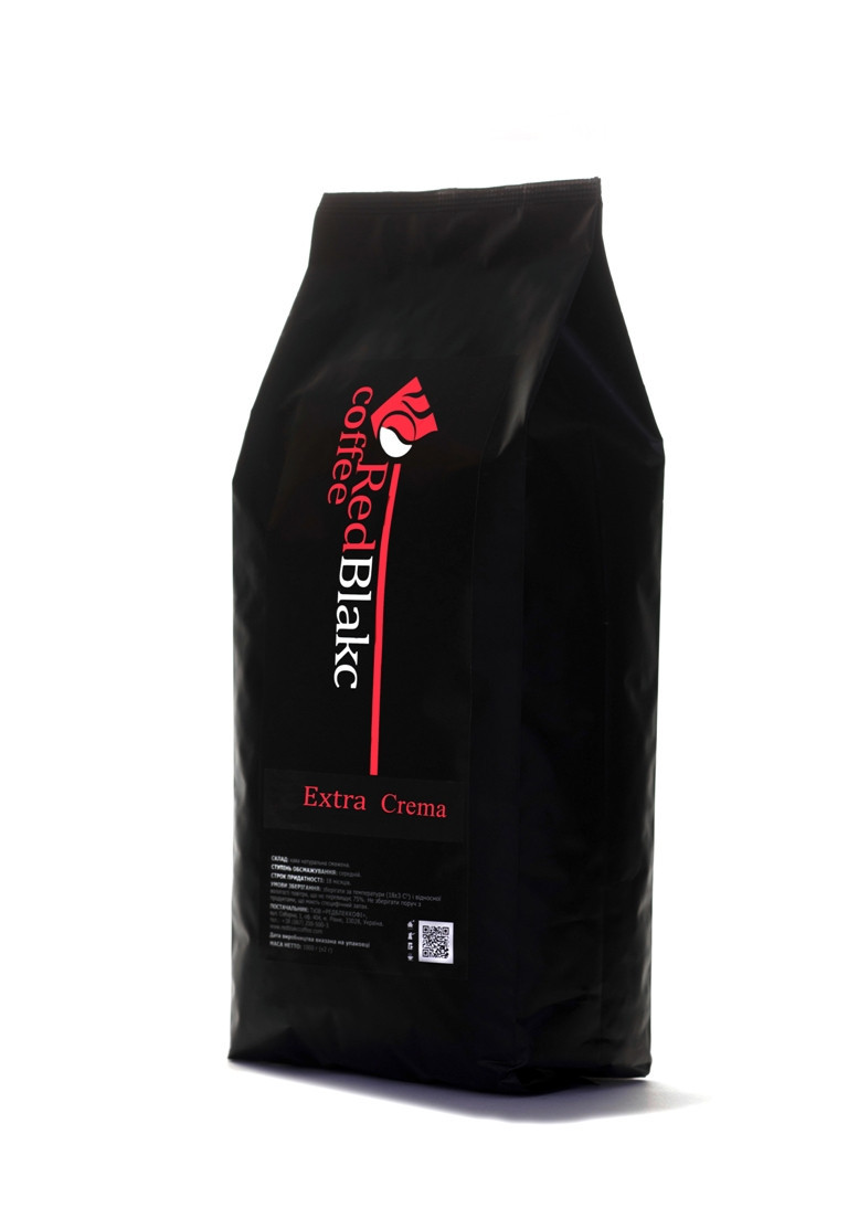 

Кофе в зернах RedBlakcCoffee Авторская смесь Extra Crema Арабика Робуста 1000 г (111SG 0031)