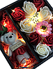 Подарочные наборы мыла из роз С МИШКОЙ XY19-79