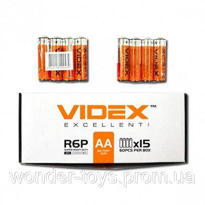 

Батарейка VIDEX R06 AA, ЦЕНА ЗА УП., В УП.60ШТ, трей, 4/60/1200, в кор. 17*7*5см