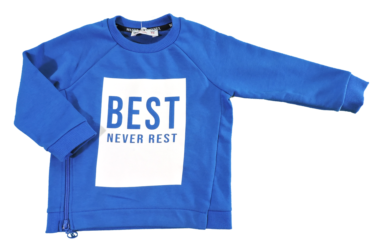 

Детский Батник Реглан Синий Для Мальчика BEST Р 86-116 110