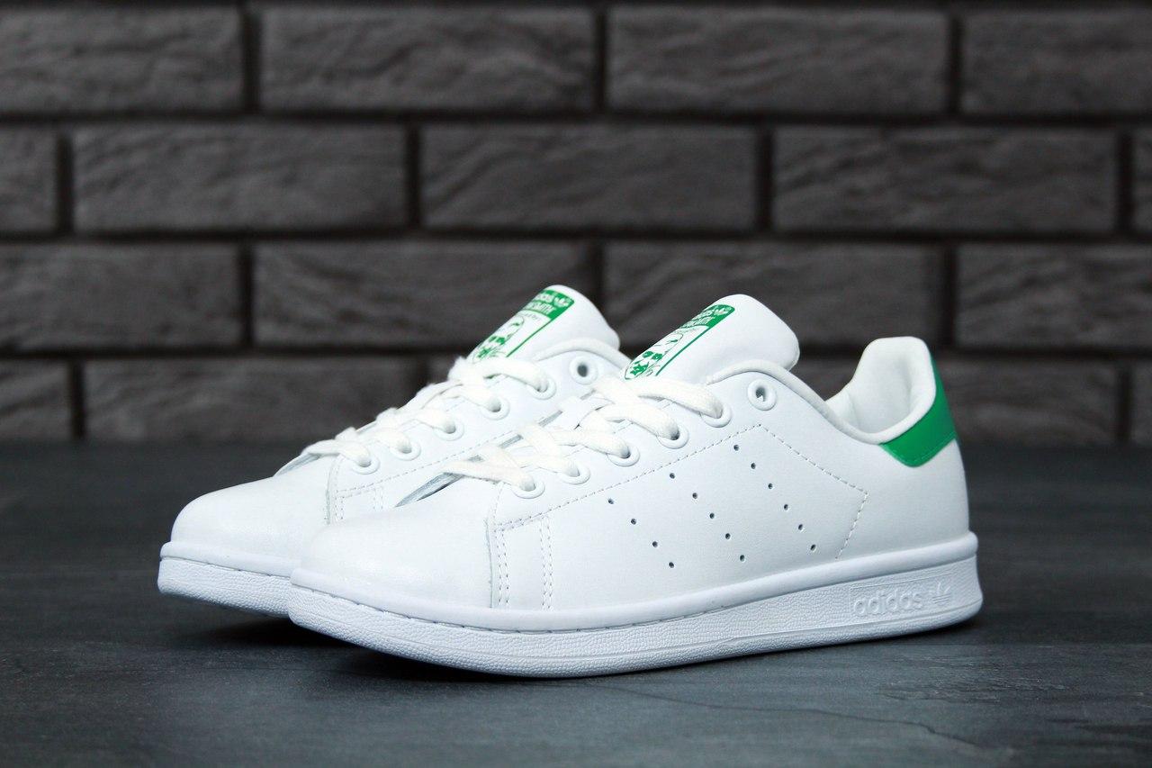 

Кроссовки Adidas Stan Smith White Green, кроссовки адидас стэн смит, кросівки Adidas Stan Smith, Белый