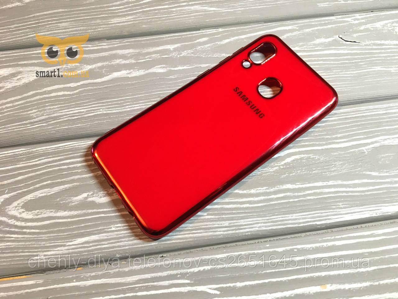 

Силиконовый чехол Skyline для Samsung Galaxy A30 Красный