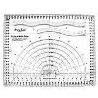 

Линейка с розрезами (полукруг, волна) MCS23-ВК 32*26см Sew Mate