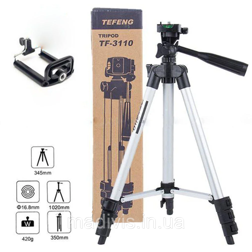 

Штатив-монопод для смартфона, фотоаппарата и камеры Tripod 3110 (90009)