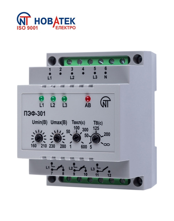 

Электронный переключатель фаз ПЭФ-301