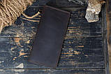 Вертикальное мужское портмоне из натуральной кожи ФИНАНСИСТ коричневое, фото 8
