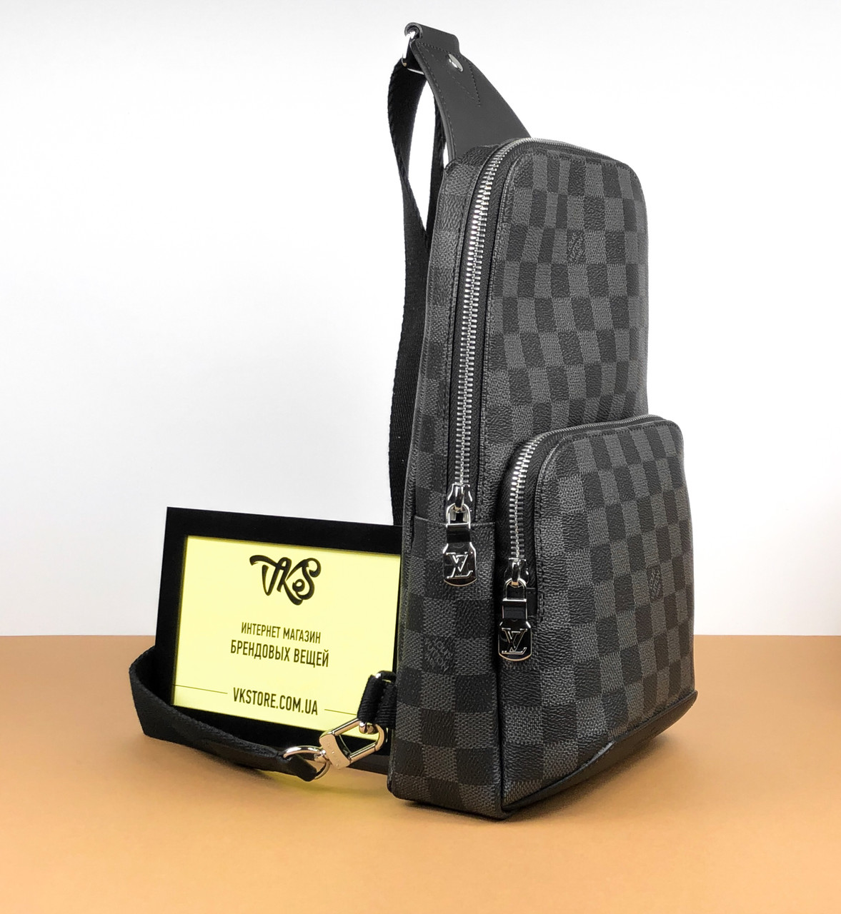 Louis Vuitton Damier Graphite Avenue Sling Backpack 585119