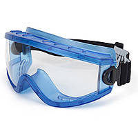 Защитные закрытые панорамные очки Univet 619 (Италия), синяя оправа