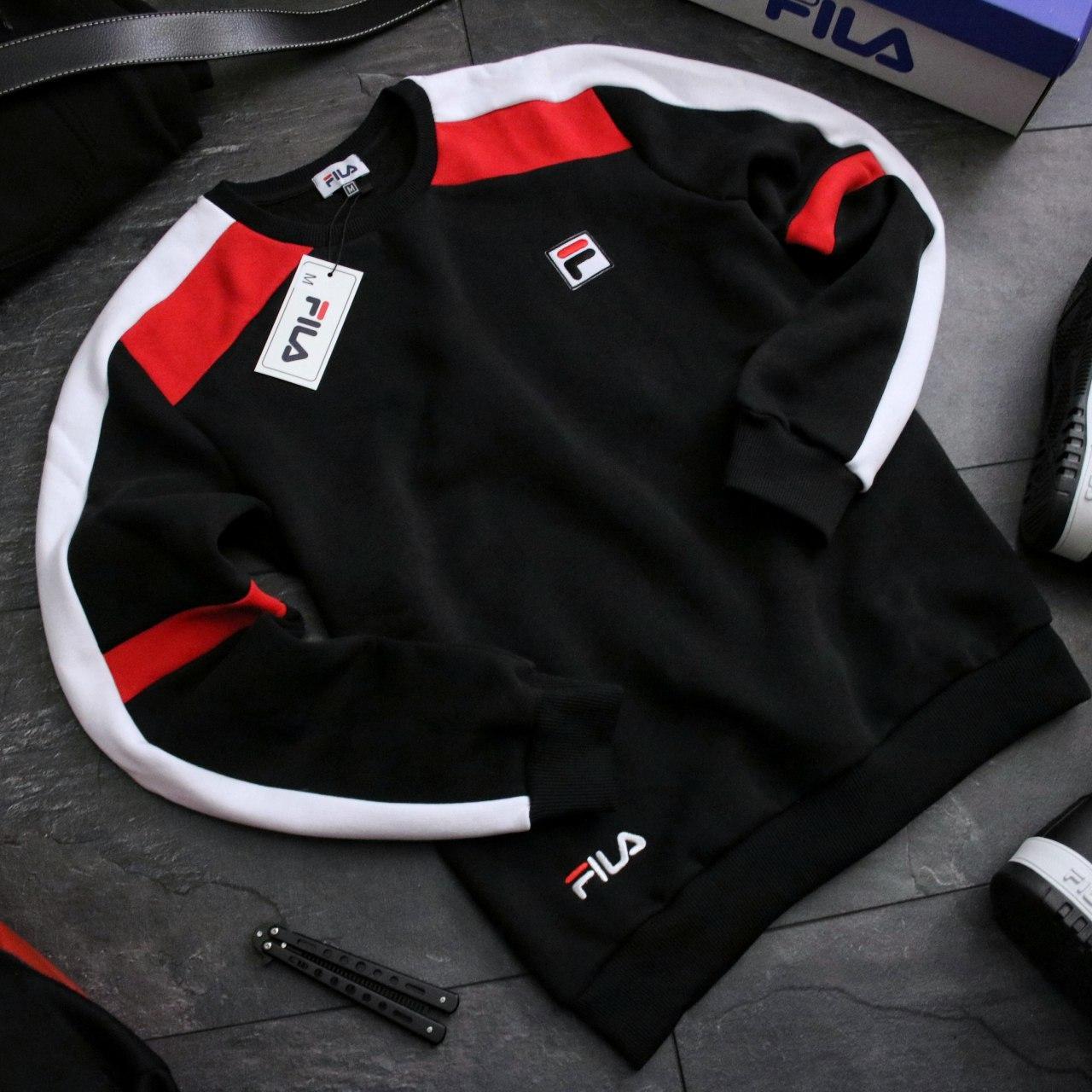 

Кофта-батник Fila Black and Red 1816 replika