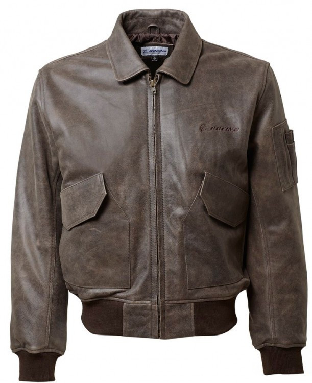 

Кожаная куртка Boeing CWU 45/P Leather Bomber Jacket (коричневая)