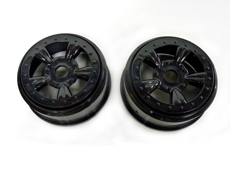 

(8E132BL) Black Rims For Short Course Truck 2P