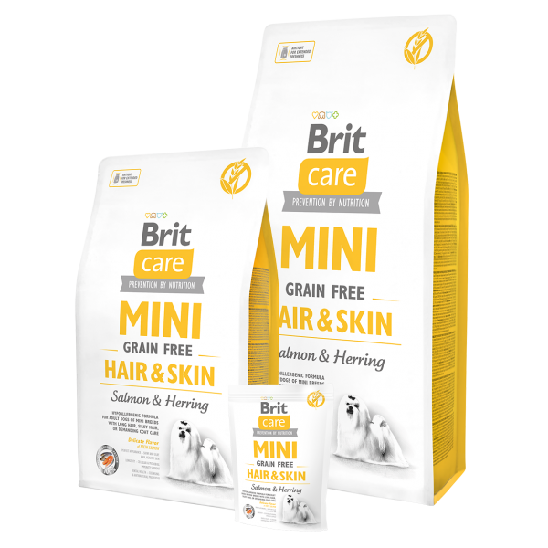 

Brit Care GF Mini Hair and Skin (д/собак малых пород) здоровая кожа и шерсть 2 кг