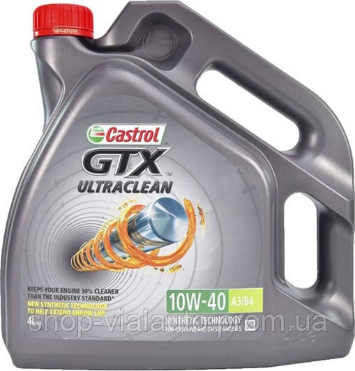 

Масло моторное "Castrol" 10W-40 GTX 4 л.