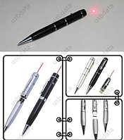 Флешка USB 16 Гб Ручка указка чорна з лазером. Бізнес подарунок