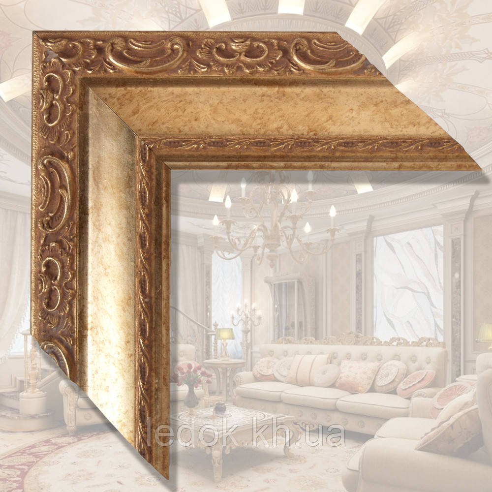 Зеркало в деревянной раме для прихожей, спальни, ванной комнаты Дерево, 1600х800