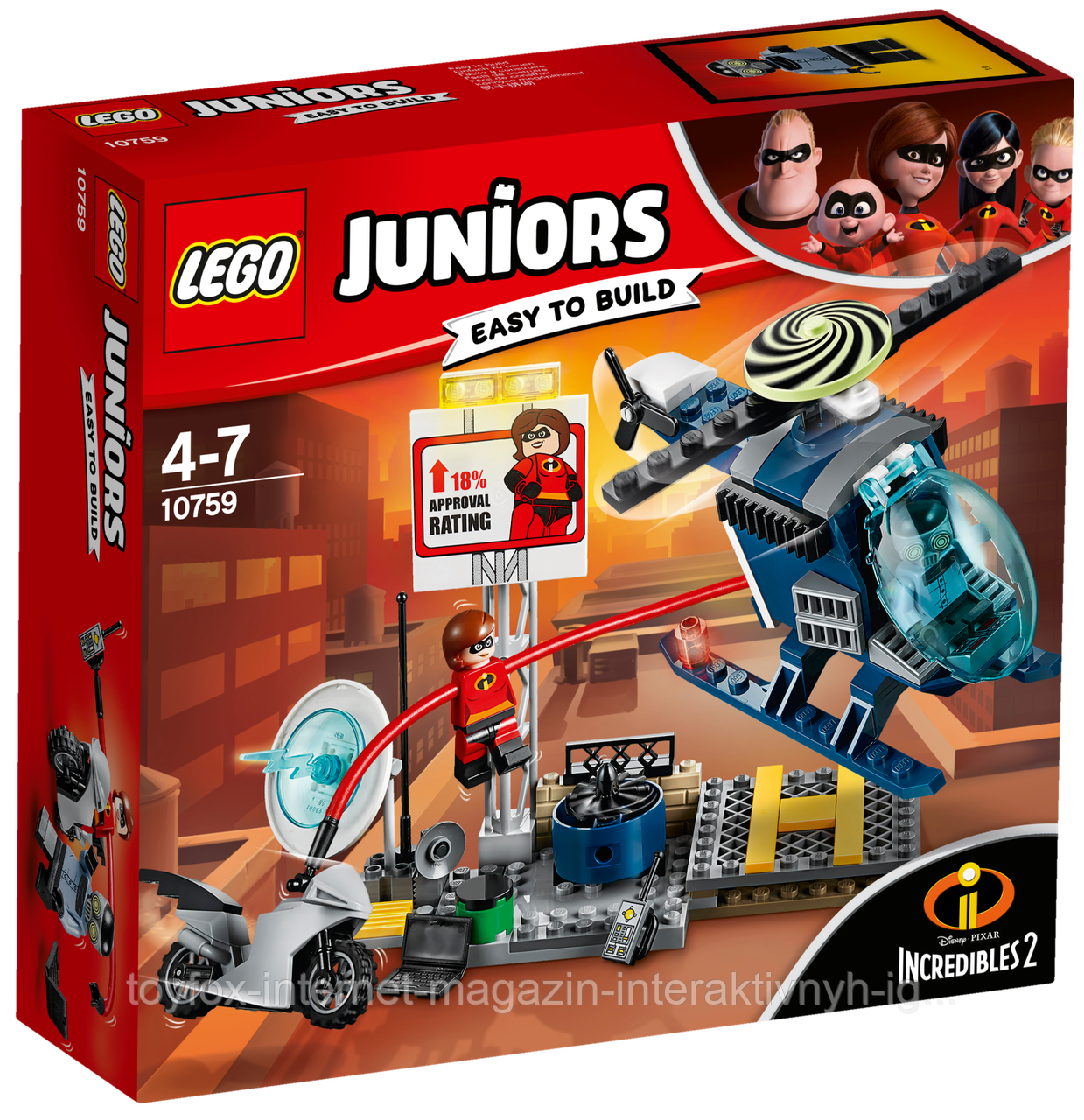 

Lego Juniors Эластика: Погоня на крыше 10759