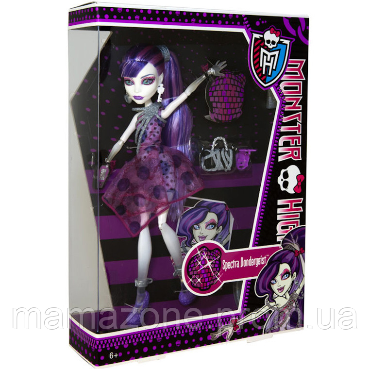 

Кукла Монстер Хай Спектра Вондергейст В Горошек Monster High Spectra Vondergeist Dot Dead Gorgeous