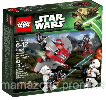 

LEGO Star Wars 75001 Republic Troopers vs. Sith Troopers Солдаты Республики против воинов Ситхов