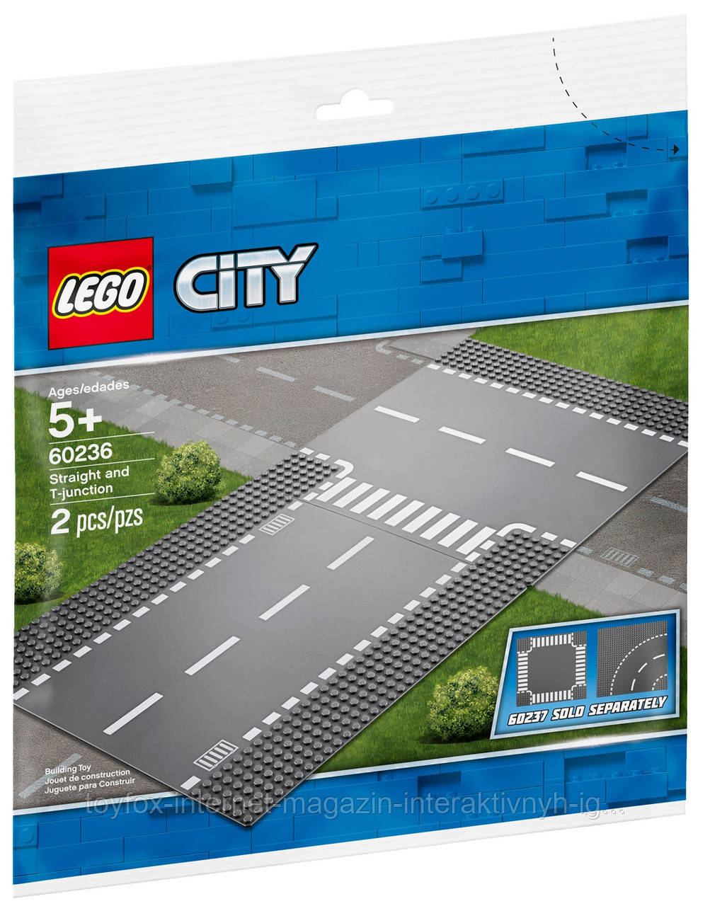 

Lego City Прямой и Т-образный перекрёсток 60236