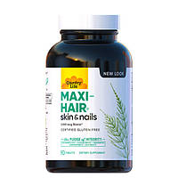 Комплекс витаминов и минералов Maxi-Hair Country Life для роста и укрепления волос 90 таблеток