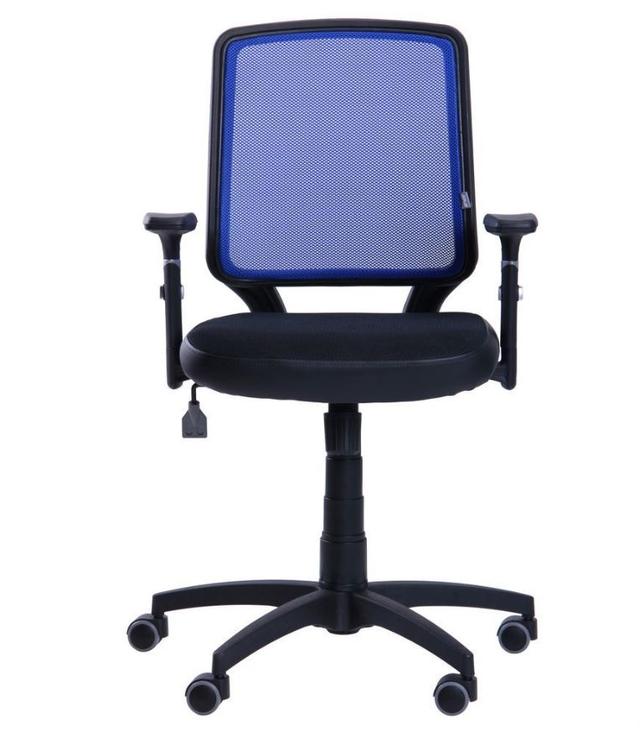 Кресло Онлайн сиденье Сетка черная спинка Сетка синяя (2)