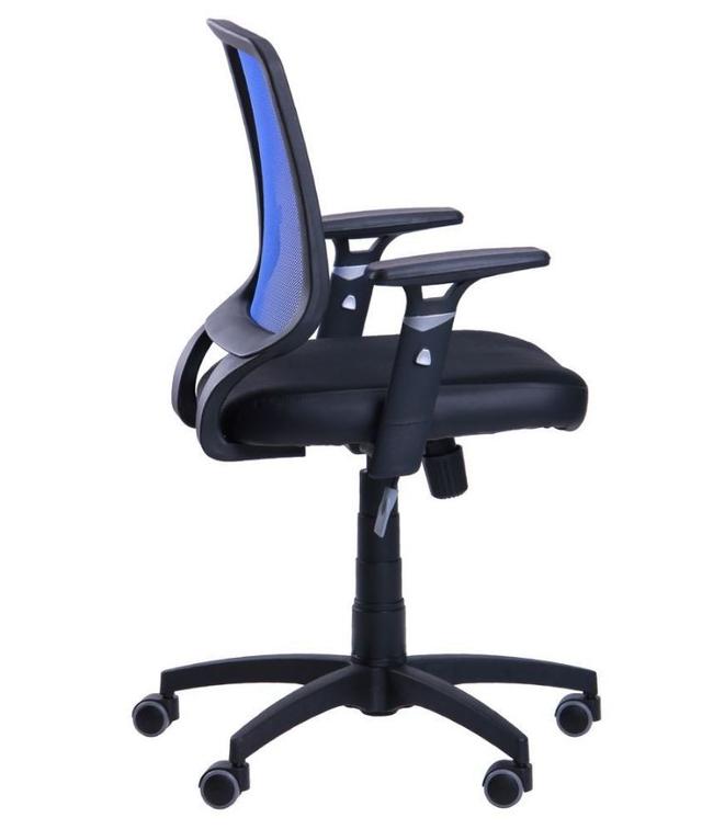 Кресло Онлайн сиденье Сетка черная спинка Сетка синяя (3)