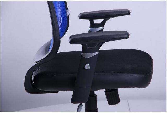 Кресло Онлайн сиденье Сетка черная спинка Сетка синяя (6)