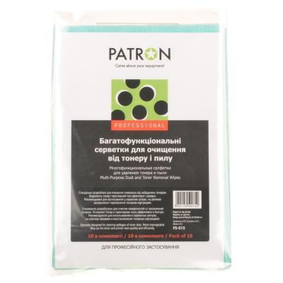 Салфетки PATRON Multi-Purpose Dust and Toner Removal Wipes, 10psc (F5-