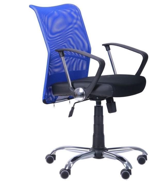 Кресло АЭРО LB сиденье Сетка черная, Неаполь N-20/спинка Сетка синяя