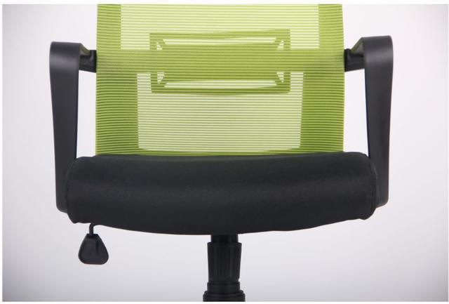 Кресло Neon HR сиденье Саванна Black 19 спинка Сетка салатовая (8)