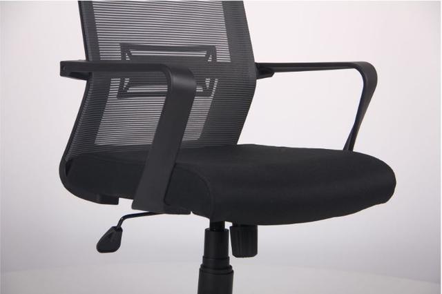 Кресло Neon HR сиденье Саванна Black 19 спинка Сетка серая (6)