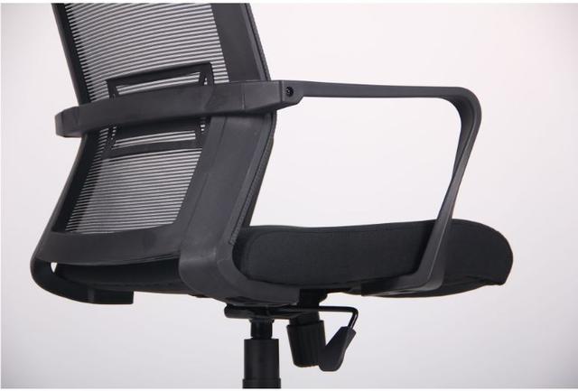 Кресло Neon HR сиденье Саванна Black 19 спинка Сетка серая (11)